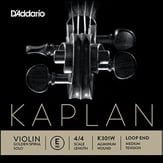 Kaplan Golden Spiral Solo Violin E String, Loop End Med Tension Aluminum Wound